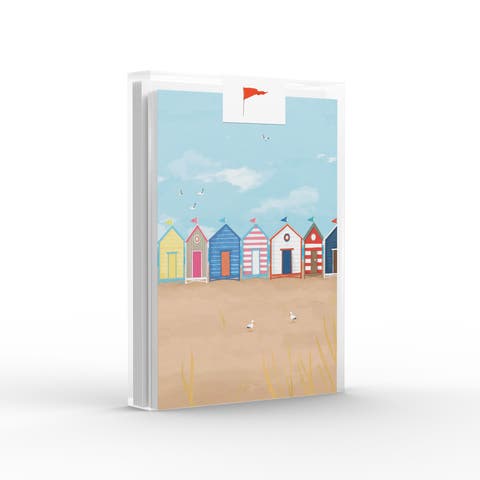 Beach Huts Greeting Card Pack Set (8 ct.)