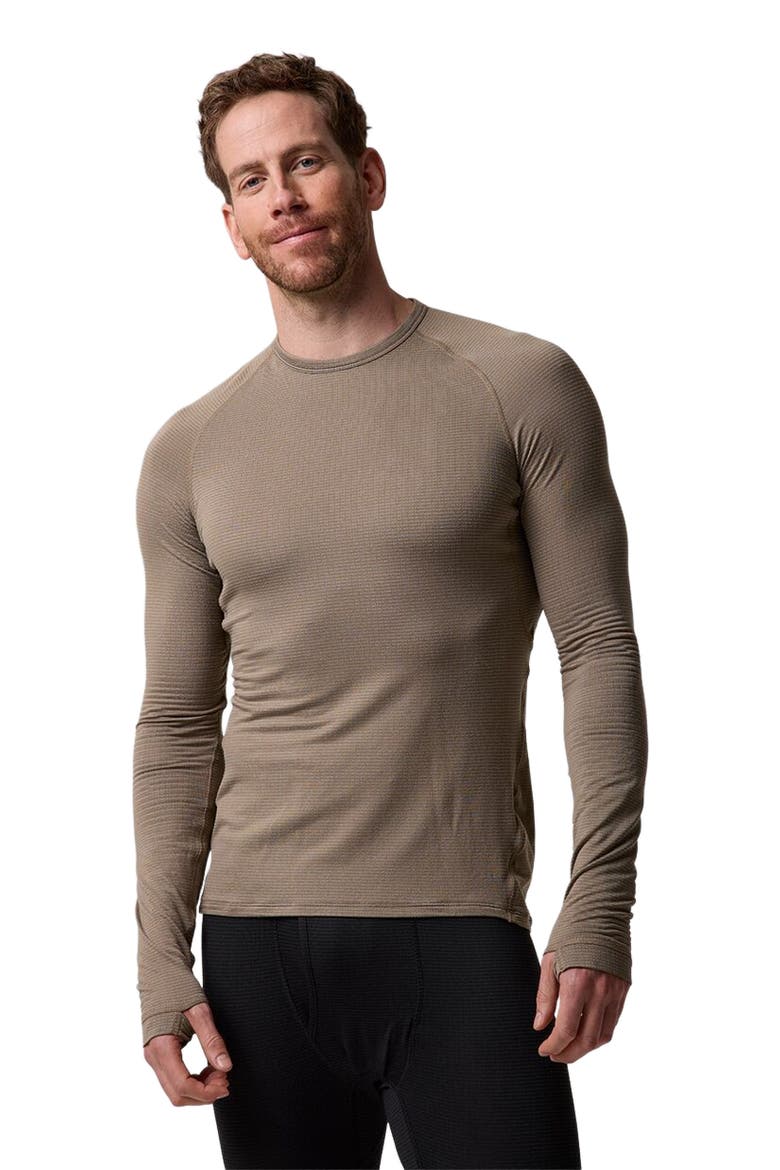 Pines Micrrid Ultra-Lt Baselayer Crew Top - Men's, Alternate, color, Fallen Rock
