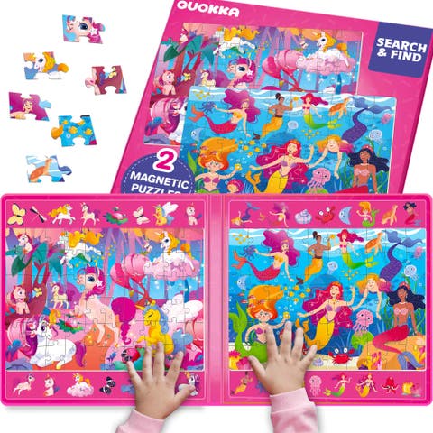 60 Pieces Magnetic Puzzles for Toddlers