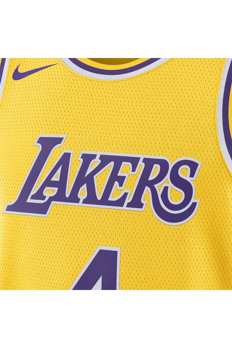 Unisex Nike Dalton Knecht Gold Los Angeles Lakers Swingman Jersey, Alternate, color, Gold