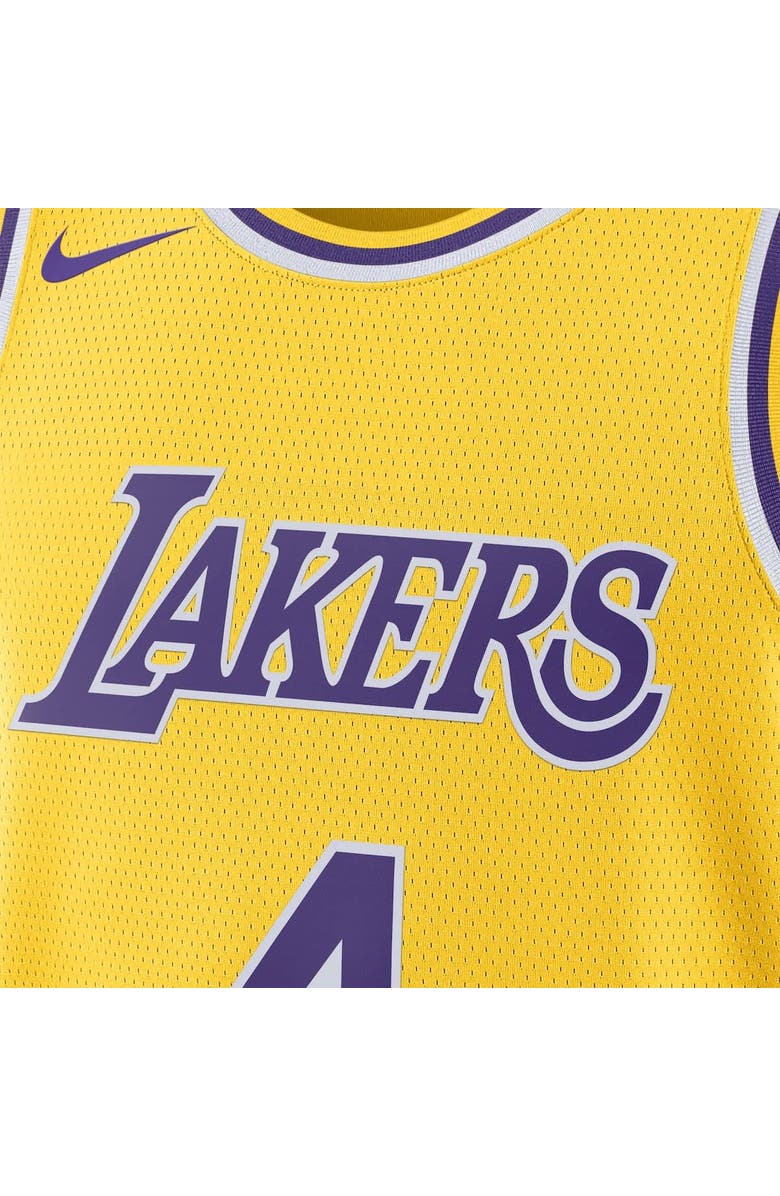 Nike Unisex Nike Dalton Knecht Gold Los Angeles Lakers Swingman Jersey, Alternate, color, Gold