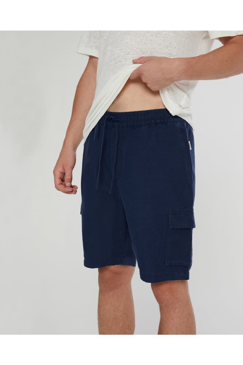 Air Linen Pull-On Cargo, Alternate, color, DEEP NAVY