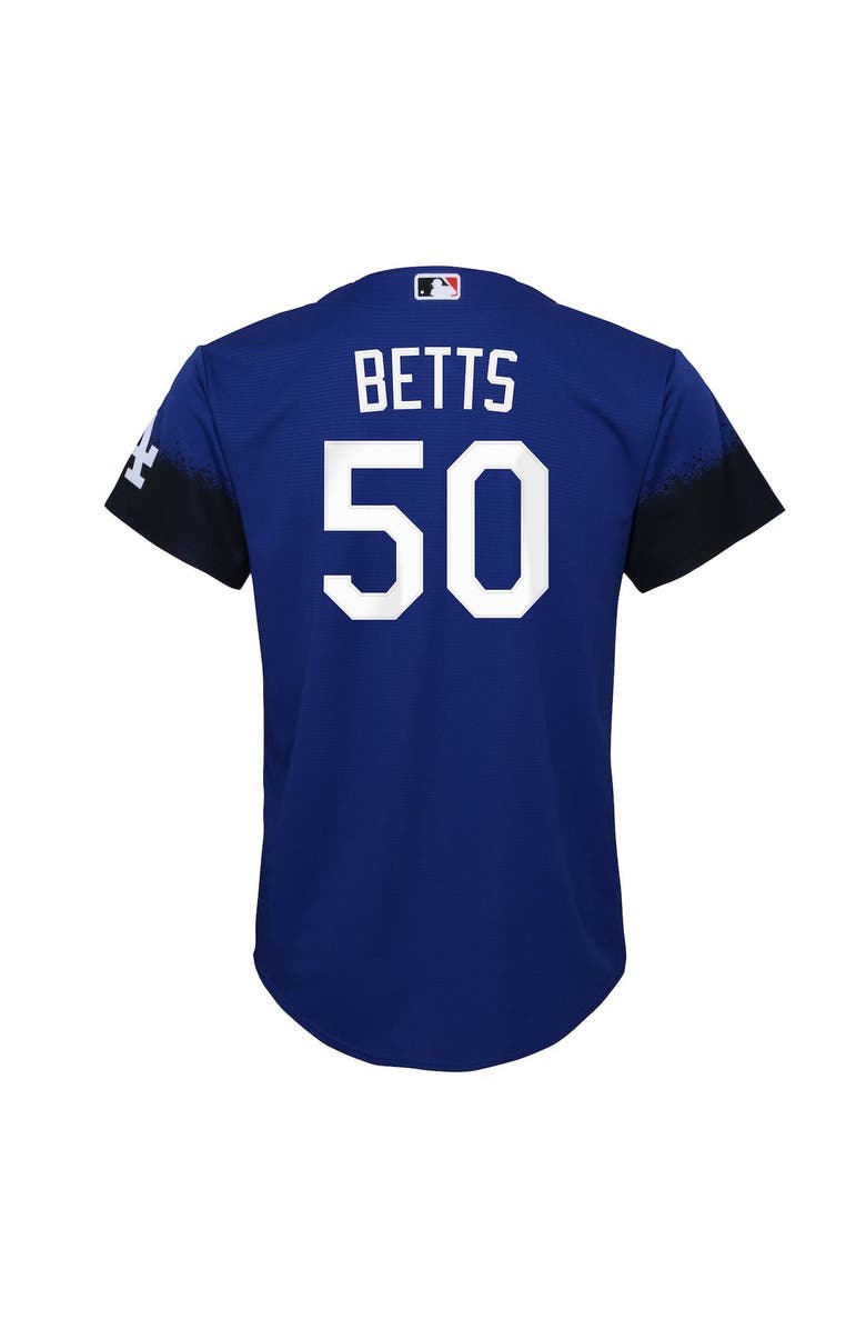 Nike Youth Nike Mookie Betts Royal Los Angeles Dodgers City Connect Replica Player Jersey, Alternate, color, 