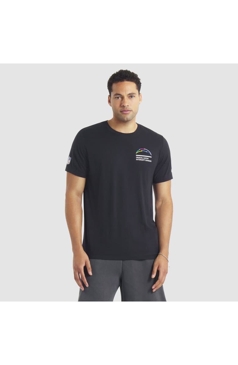 Nike Men's Nike Black Los Angeles Chargers 2025 NFL Crucial Catch Tri-Blend Dri-FIT T-Shirt, Main, color, Black