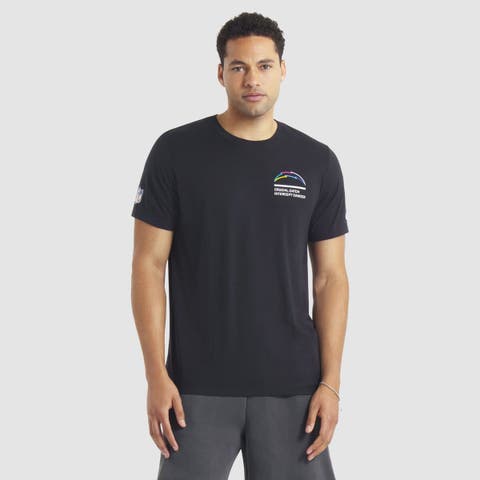 Men's Nike Black Los Angeles Chargers 2025 NFL Crucial Catch Tri-Blend Dri-FIT T-Shirt