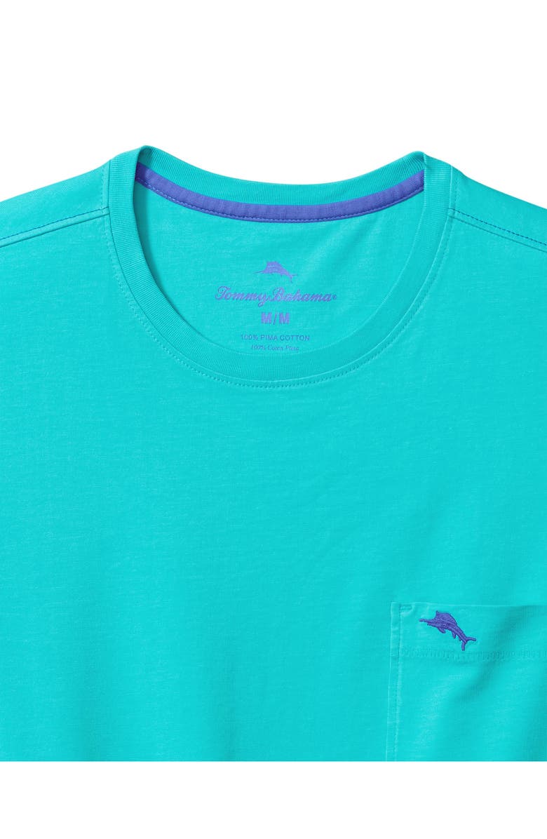 Tommy Bahama 'New Bali Sky' Original Fit Crewneck Pocket T-Shirt, Alternate, color, Blue Curacao
