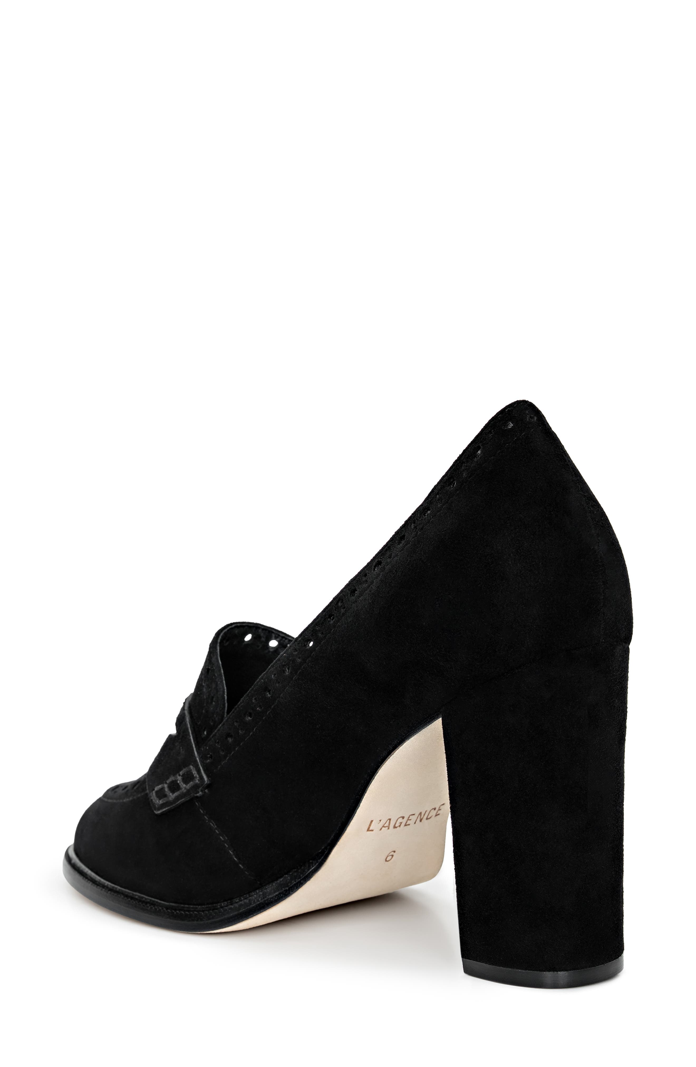 L'AGENCE Bea Penny Loafer Pump, Alternate, color, 