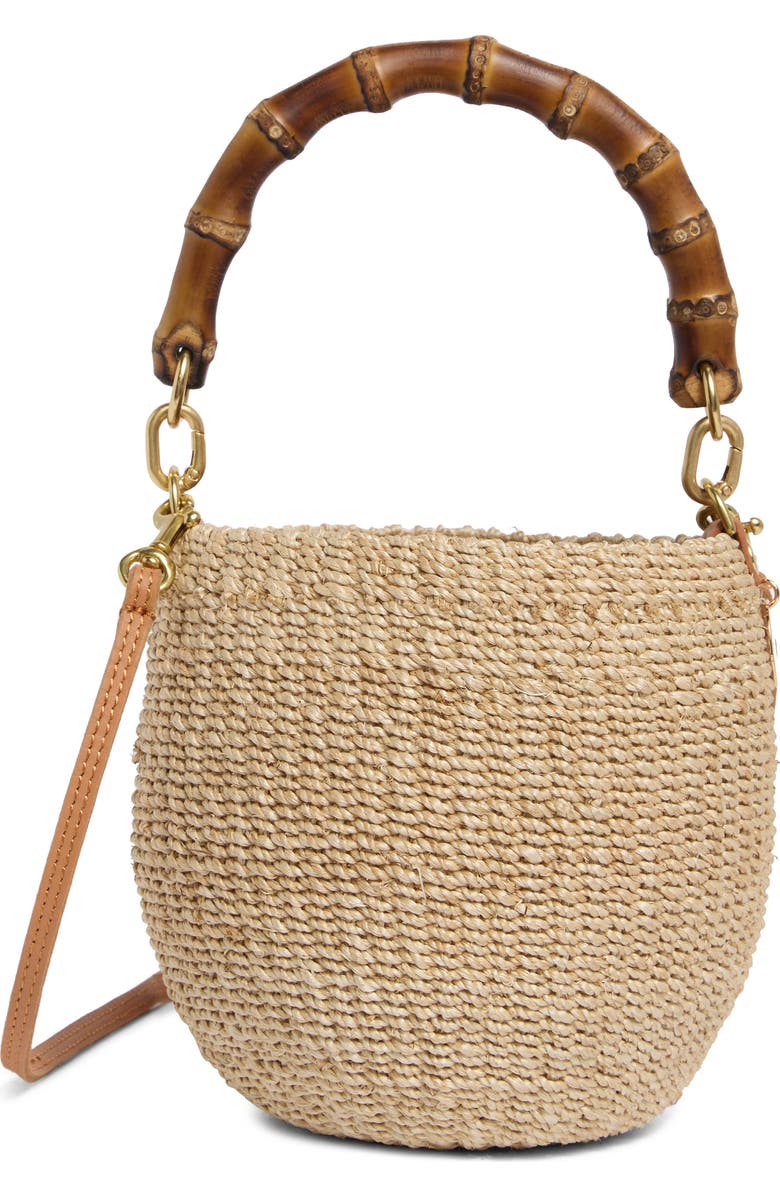 Clare V. Petite Pot de Miel Top Handle Bag, Main, color, Cream