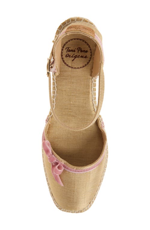 Toni Pons Dafne Espadrille Wedge Sandal In Beige