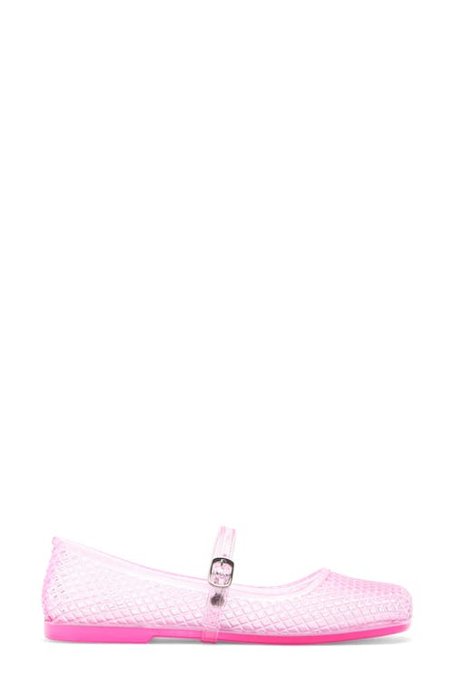 Jeffrey Campbell Breeze Jelly Mary Jane Flat In Pink
