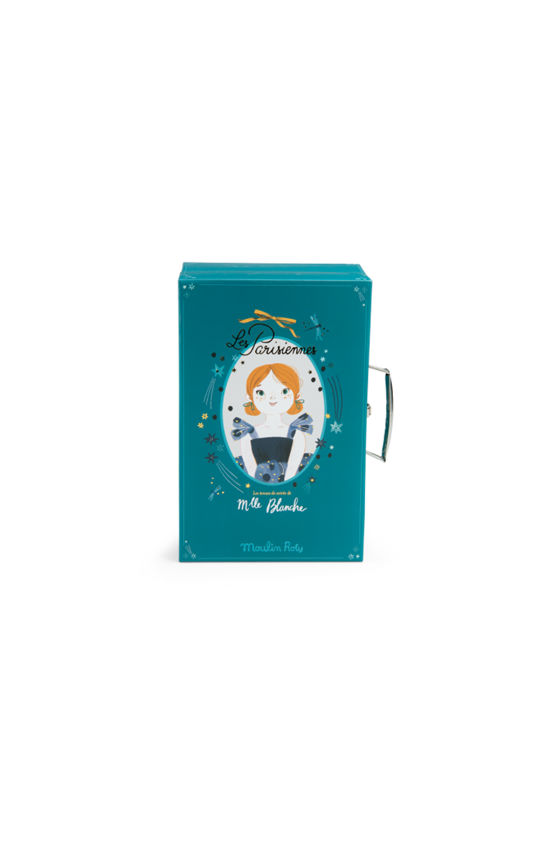 Moulin Roty The Evening Dresses suitcase The Parisiennes, Alternate, color, Green