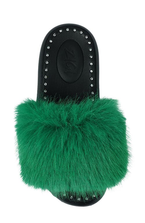 Zigi Fabbi Faux Fur Platform Sandal
