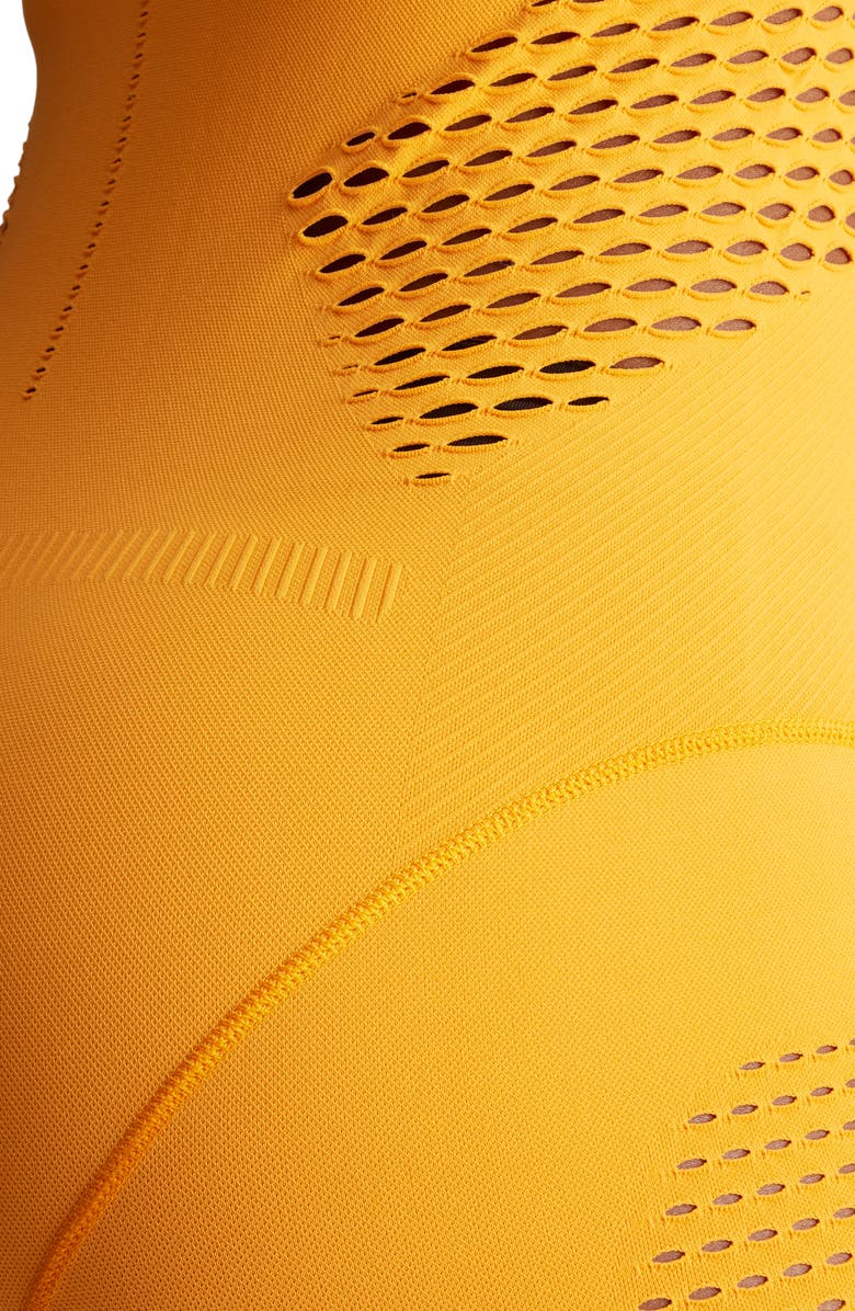 adidas by Stella McCartney ASMC Mesh Onesie Jumpsuit, Alternate, color, Crew Orange