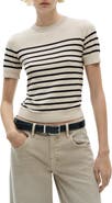MANGO Short Sleeve Sweater