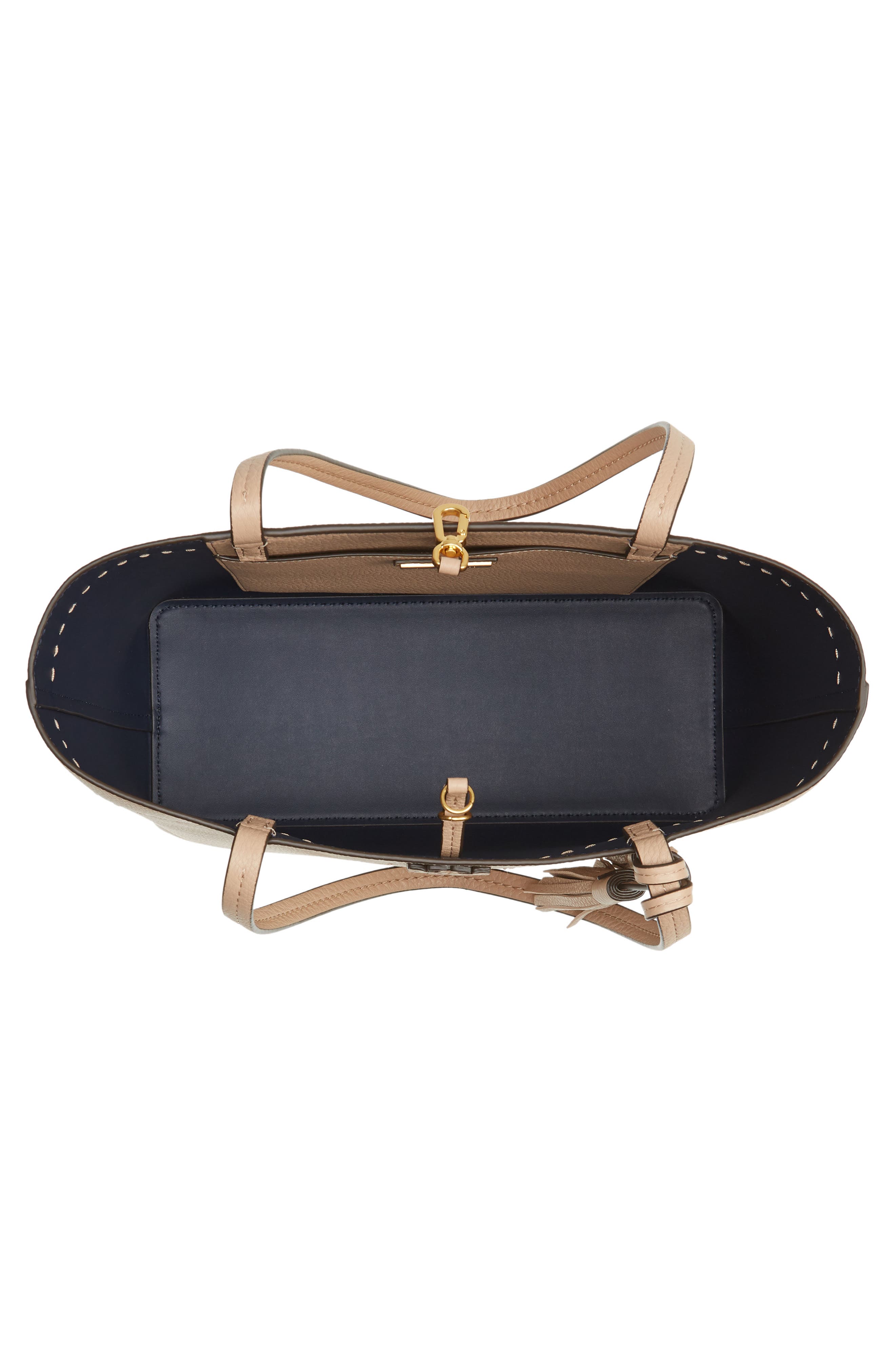 Small McGraw Leather Tote, Alternate, color, DEVON SAND