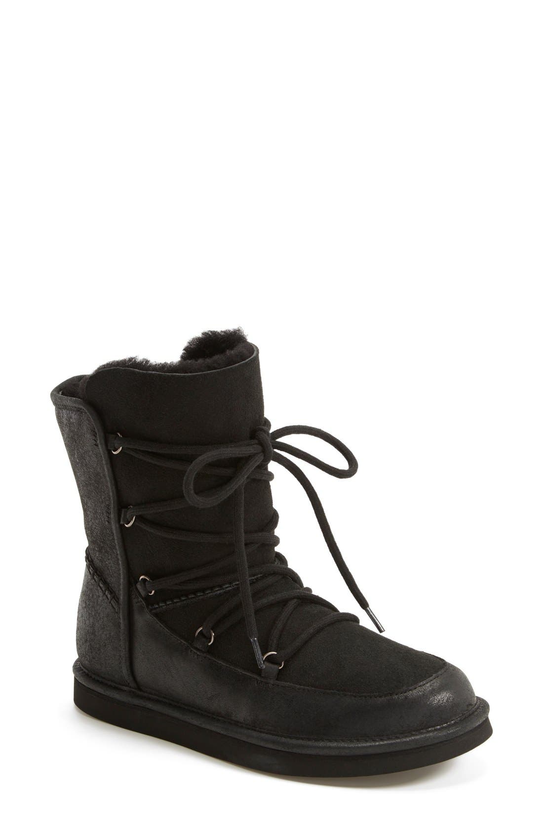 UGG<sup>®</sup> Lodge Water Resistant Lace-Up Boot, Main, color, 