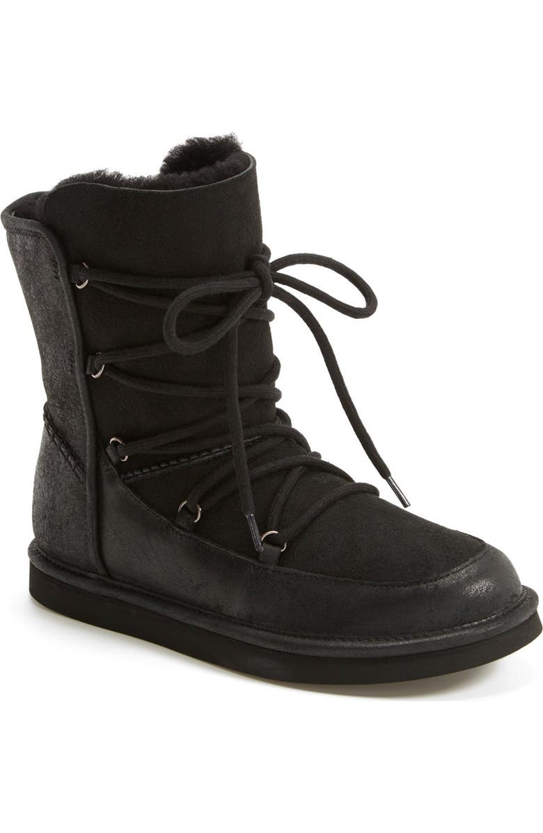 UGG<sup>®</sup> Lodge Water Resistant Lace-Up Boot, Main, color,