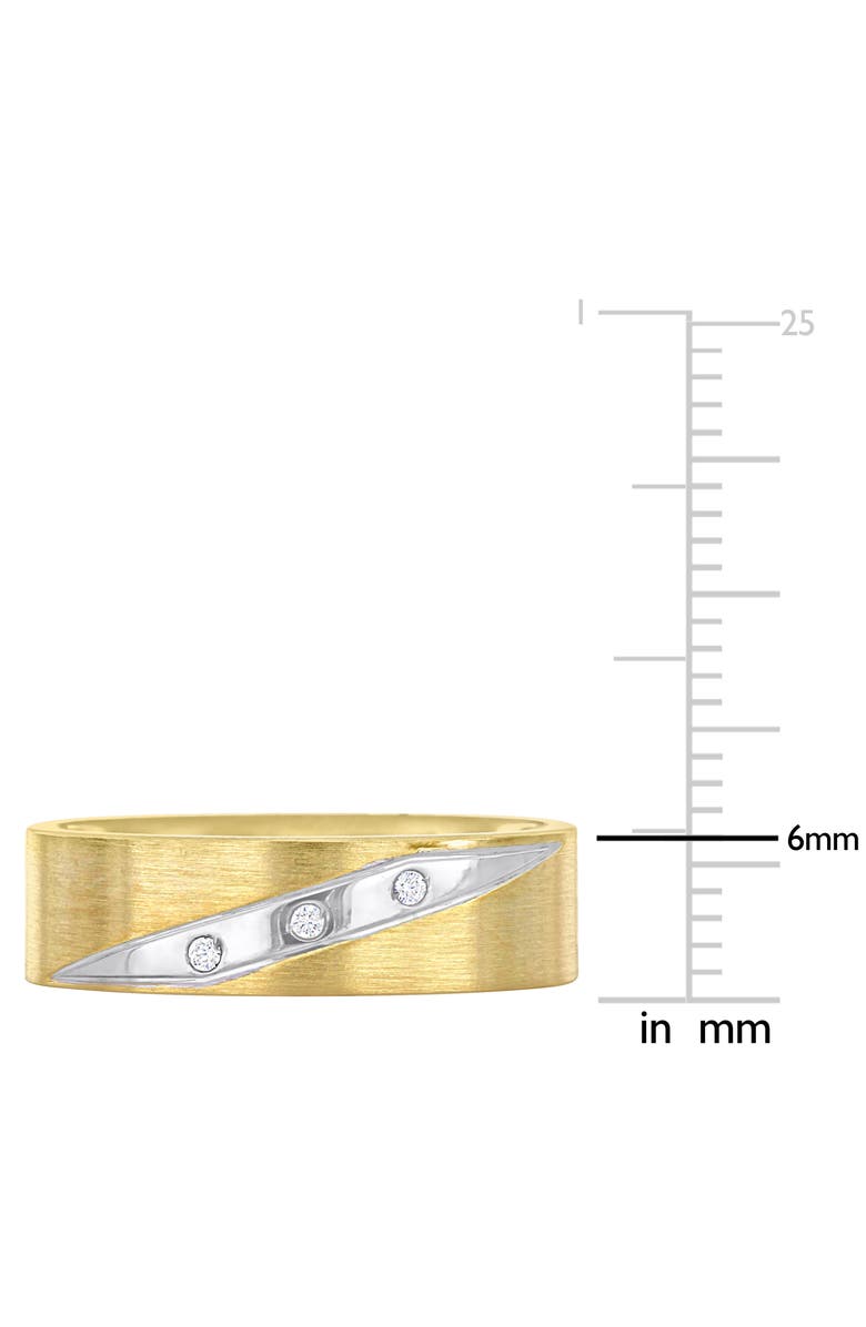 Julianna B. 6mm Brushed Finish Wedding Band 14k Two-Tone, Alternate, color, 