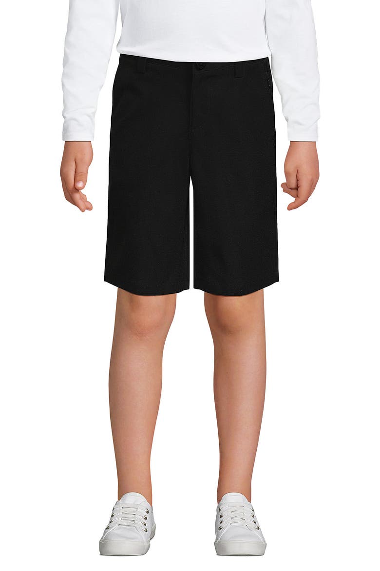 School Uniform Girls Active Chino Shorts, Main, color, Black