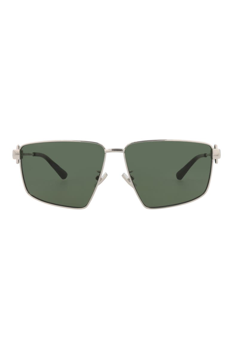 Sunglasses, Main, color, SILVER SILVER GREEN