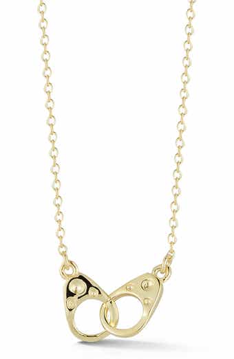 SPHERA MILANO 14K Gold Vermeil Handcuff Link Necklace