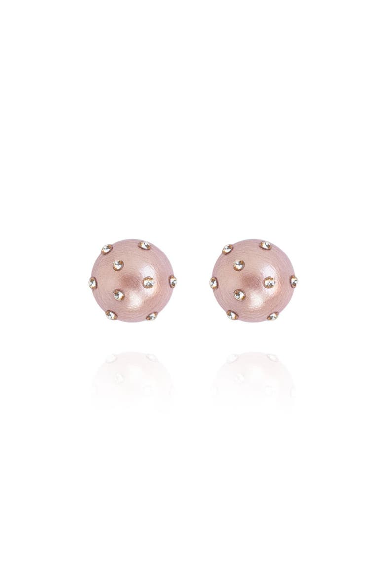 Gaia Jet Petite Earrings, Main, color, Noble Blush