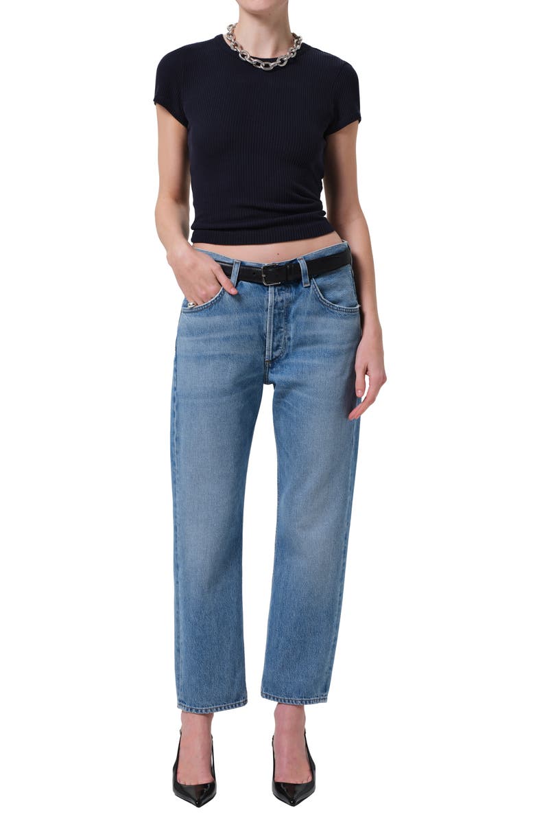 Citizens of Humanity Winslow High Waist Ankle Boyfriend Jeans, Alternate, color, Telegraph