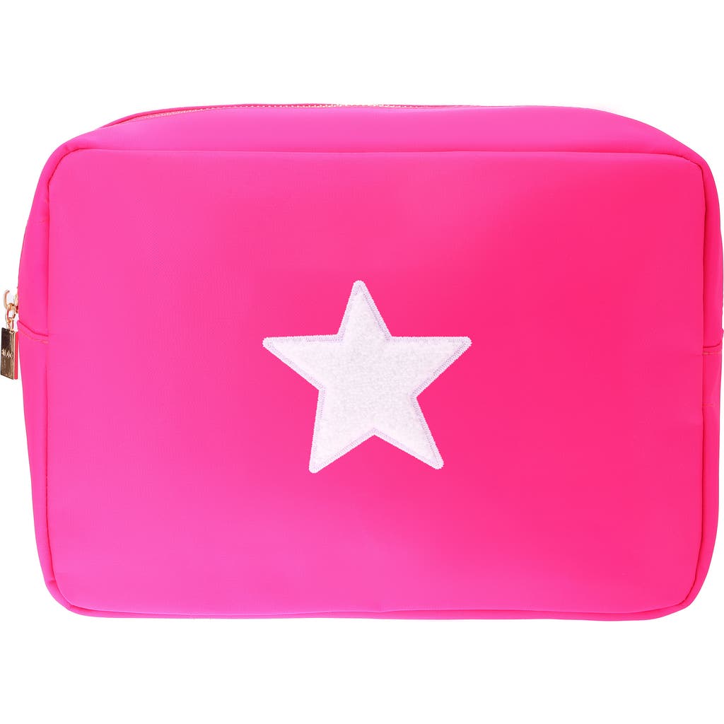 Bloc Bags Extra Large Star Cosmetic Bag in Hot Pink  product