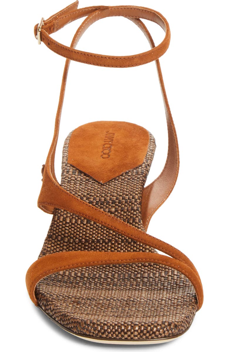 Jimmy Choo Faye Ankle Strap Sandal, Alternate, color, Tan