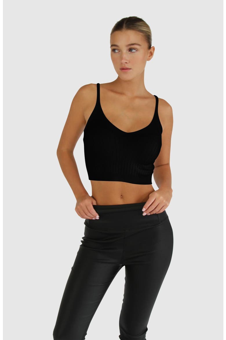 All I Need Knit Crop, Alternate, color, Black