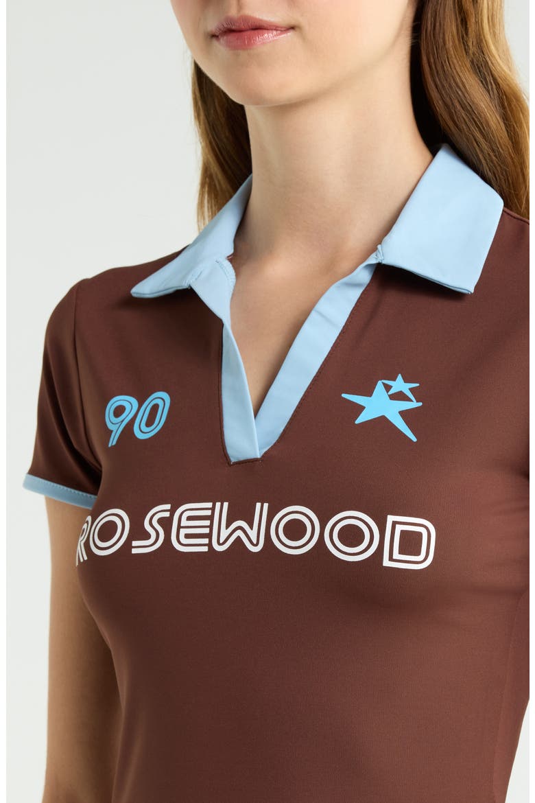 Rosewood Soccer T-Shirt, Alternate, color, BROWN