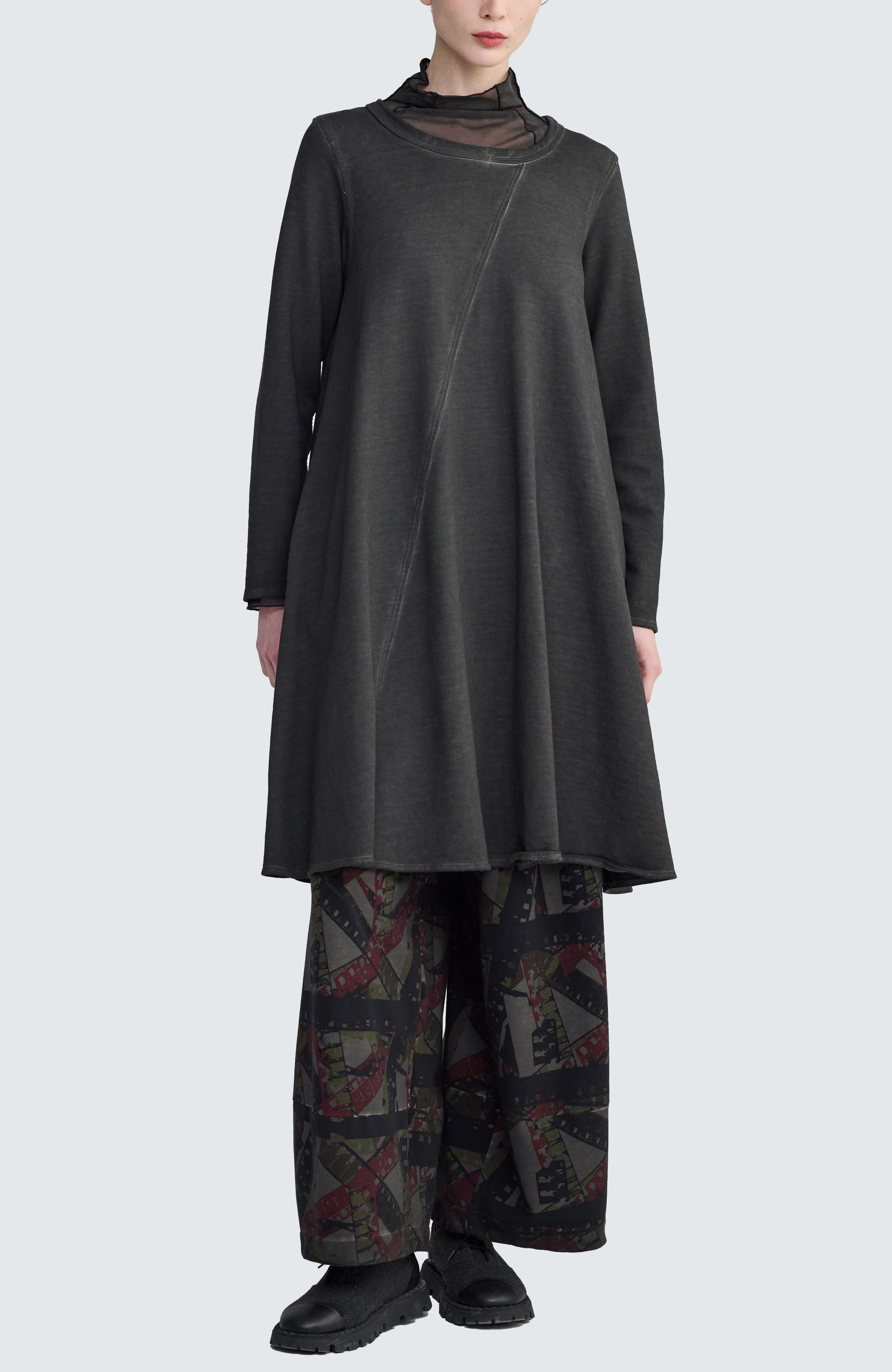 Fay Diagonal-Cut Jersey Dress
