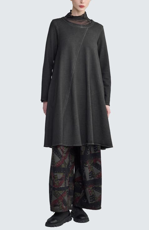 Fay Diagonal-Cut Jersey Dress