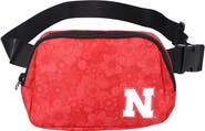 ZOOZATZ Nebraska Huskers Floral Print Fanny Pack