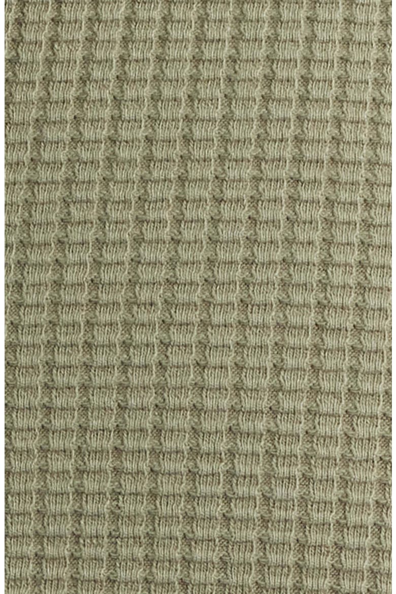 Grid Waffle Knit Button-Up Shirt, Alternate, color, SAGE