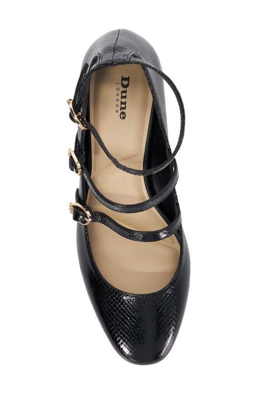 Dune London Approach Ankle Strap Pump In Black