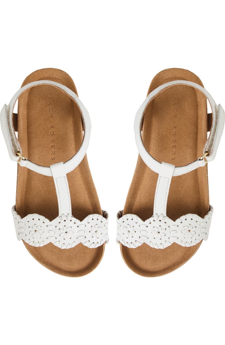 Jack Rogers Kids' Lauren Ankle Strap Platform Sandal, Alternate, color, White