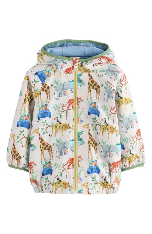 Next Kids' Safari Water-resistant Hooded Jacket In Neutral