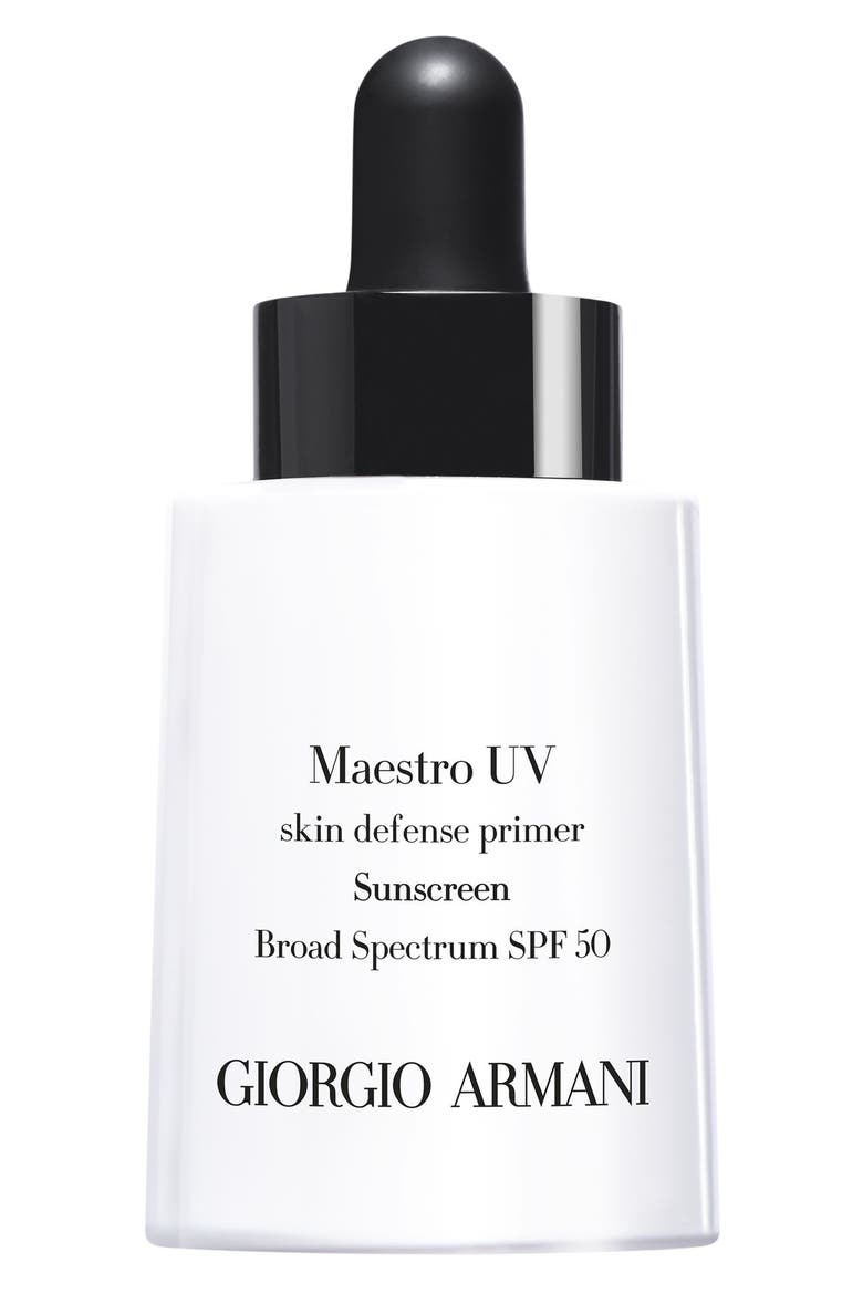 Giorgio Armani Maestro UV Skin Defense Primer Sunscreen SPF 50, Main, color, NO COLOR