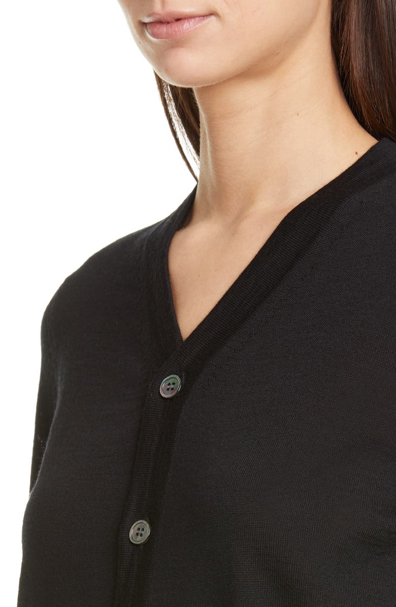 Comme des Garçons Wool Cardigan, Alternate, color, 