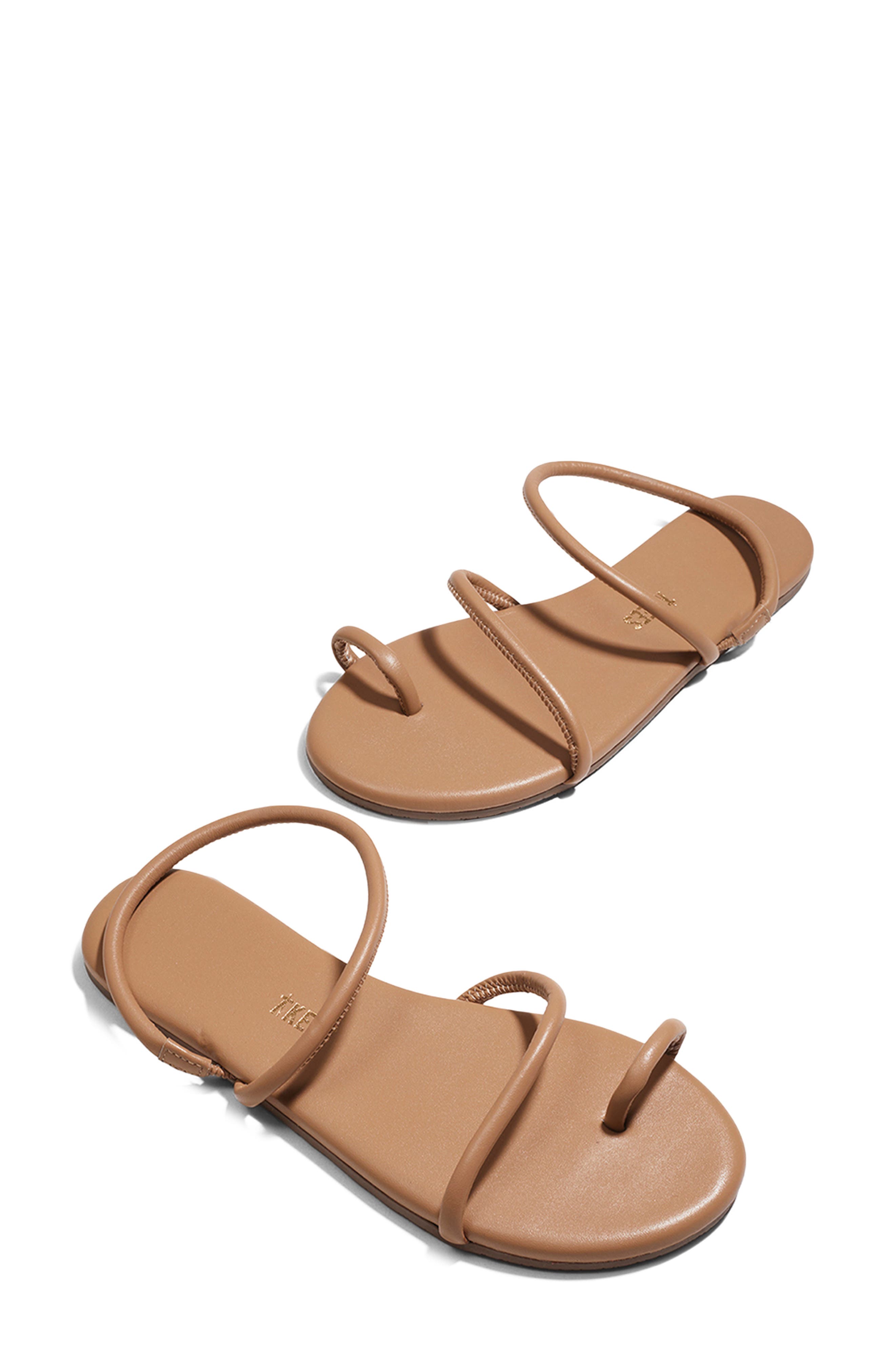 TKEES Mia Tubular Sandal, Alternate, color, Cocoa Butter