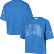 '47 Women's '47 Blue Detroit Lions Call Out Reed City T-Shirt