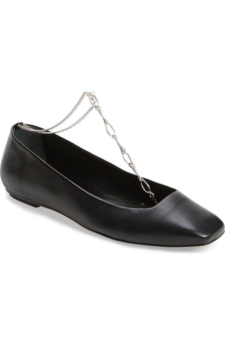 Cult Gaia Gia Chain Flat, Main, color, Black