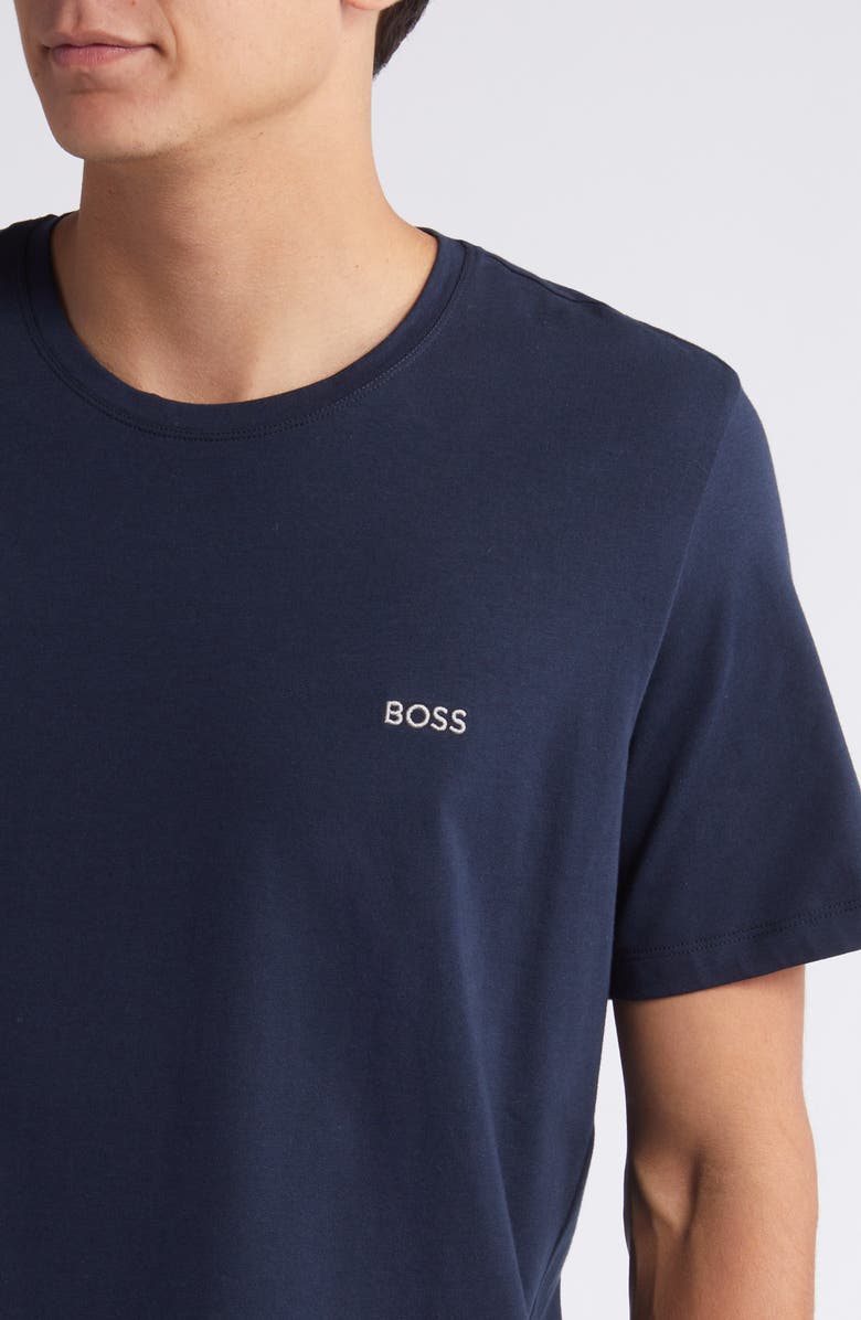 BOSS Stretch Cotton Lounge T-Shirt, Alternate, color, Dark Blue