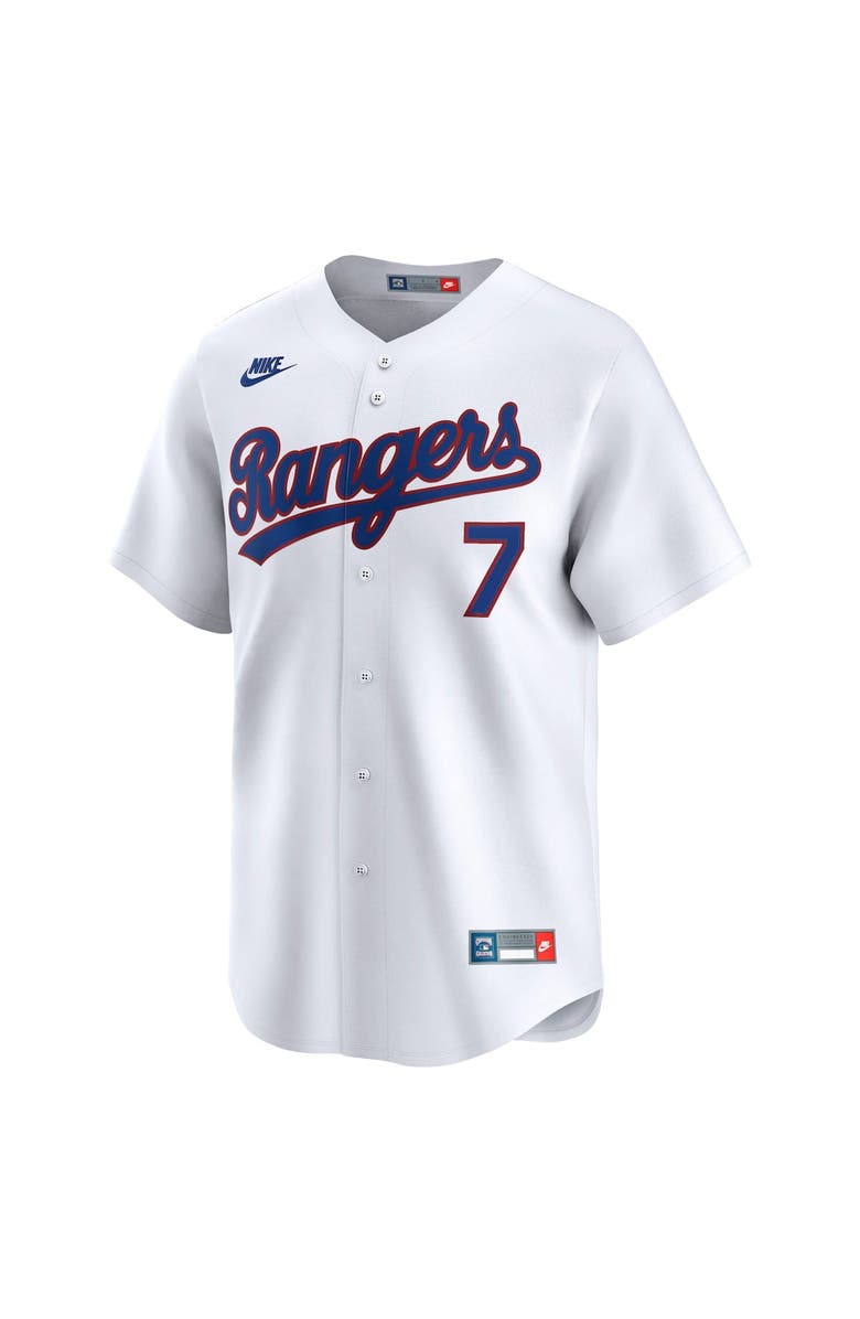 Nike Men's Nike Ivan Rodriguez White Texas Rangers Throwback Cooperstown Collection Limited Jersey, Alternate, color, White