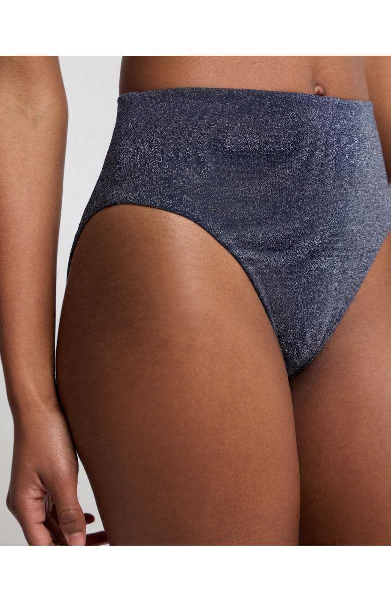 Onia Clara High-Rise Bikini Bottom, Alternate, color, Noir Navy