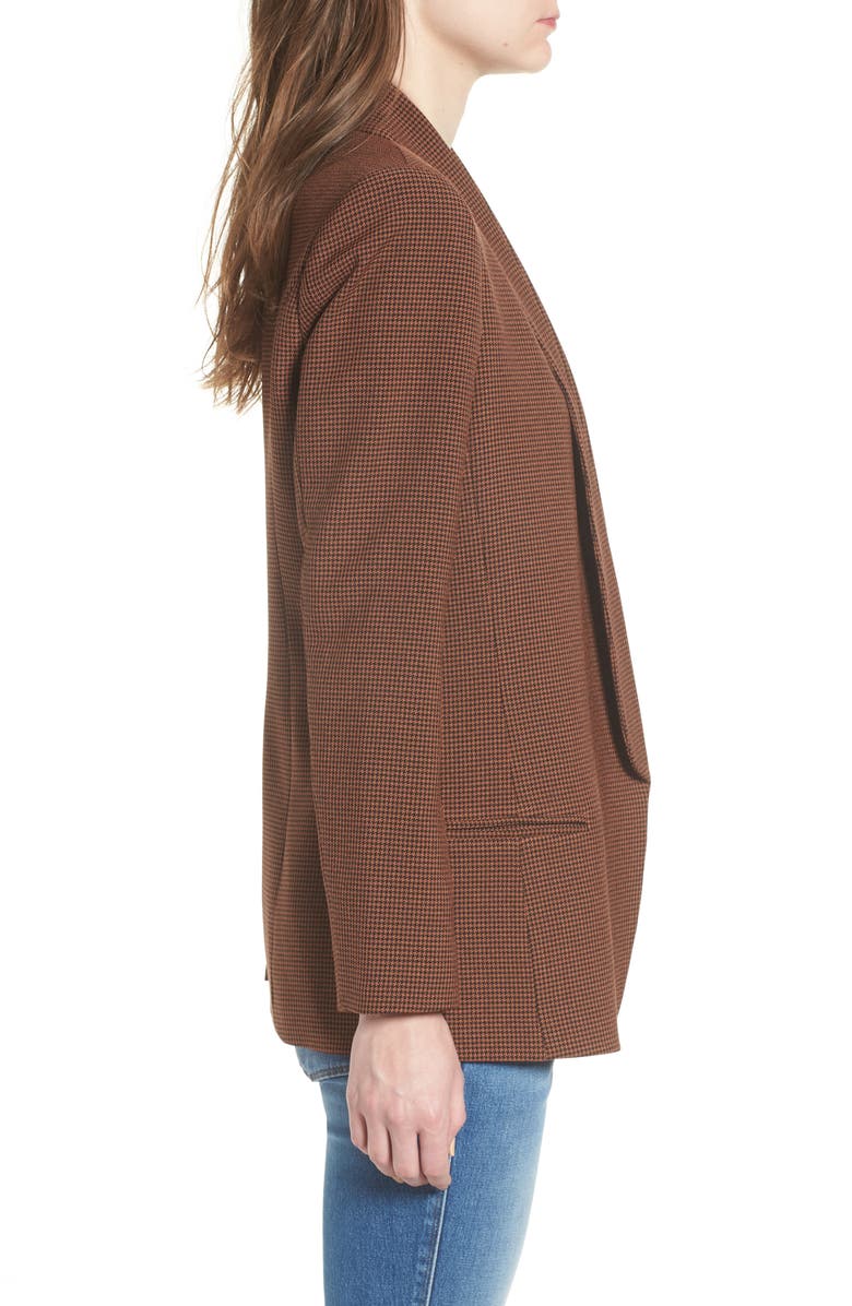 Mural Houndstooth Boyfriend Blazer, Alternate, color, 