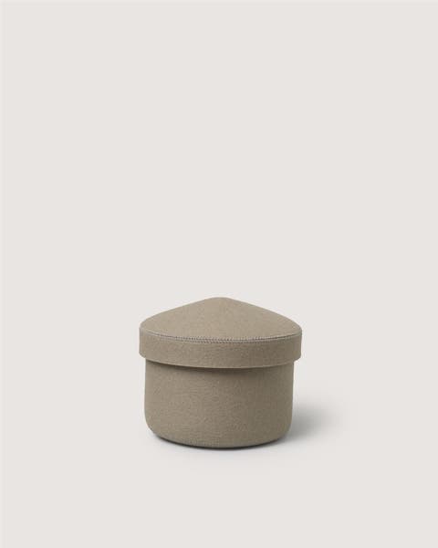 Merino Wool Small Bin w/ Lid