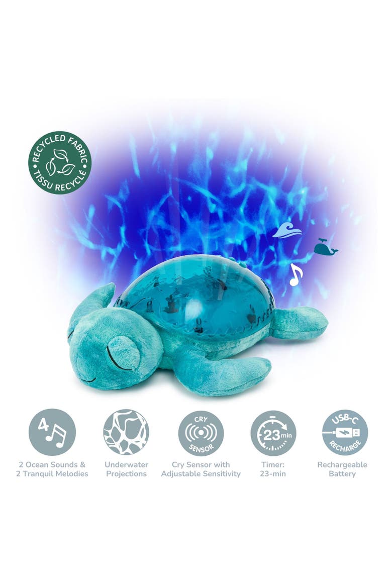 Tranquil Turtle Eco - Nightlight Projector toy & Soothing Sound Machine for Better Sleep, Main, color, Aqua