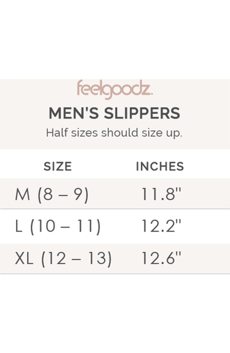 Feelgoodz Men's Mule Slipper Artisan Quilted Indoor / Outdoor House Shoes, Alternate, color, Greylock